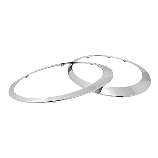 NEW Chrome Headlight Bezel Trim Ring Cover For Mini Cooper R55 R56 R57 2007-2015