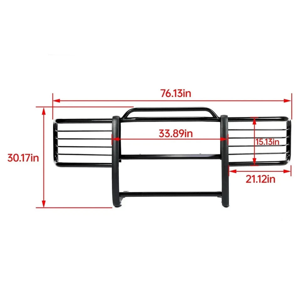 For 88-00 Chevrolet GMC Silverado Suburban Grille Brush Headlight Bumper Guards