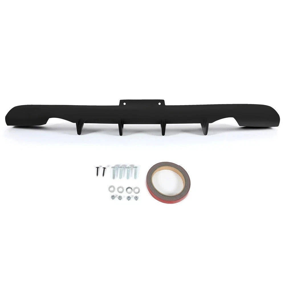 For Infiniti G35 Coupe 2003-2006 JDM Style 4-Fins Rear Bumper Lower Diffuser Lip