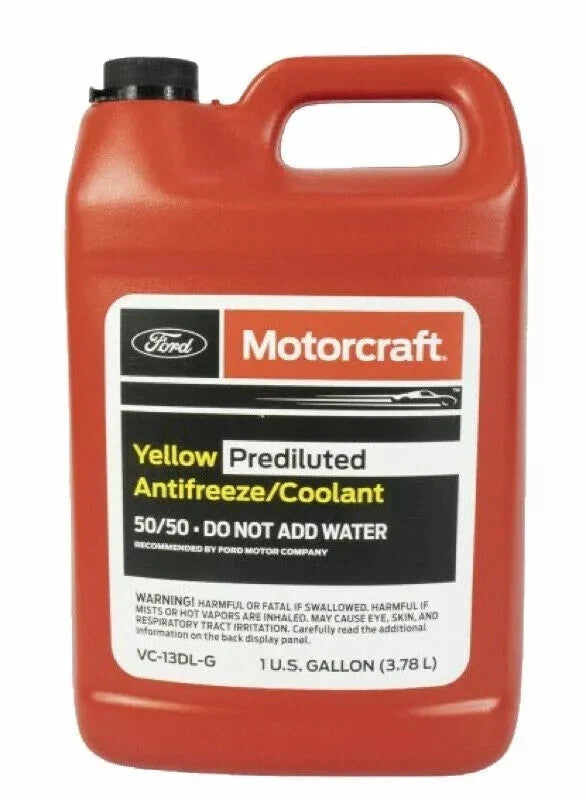 4Gallons Engine Coolant Antifreeze for FORD MOTORCRAFT Orange/Yellow Pre diluted