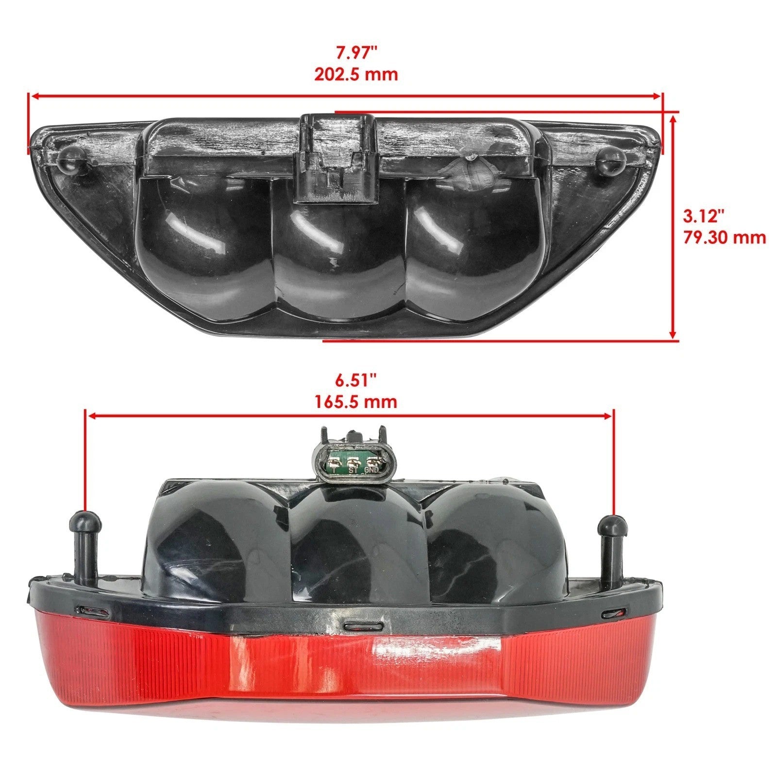 Caltric Taillight For Honda TRX250X TRX300X TRX400X 2X4 2009-2025 33700-Hn1-A71