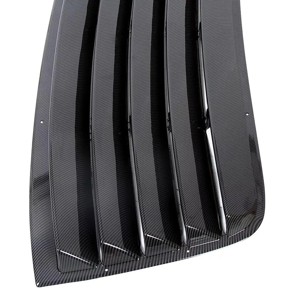 For Dodge Challenger 08-23 Carbon Fiber Style Rear Window Louver Sun Shade Vent