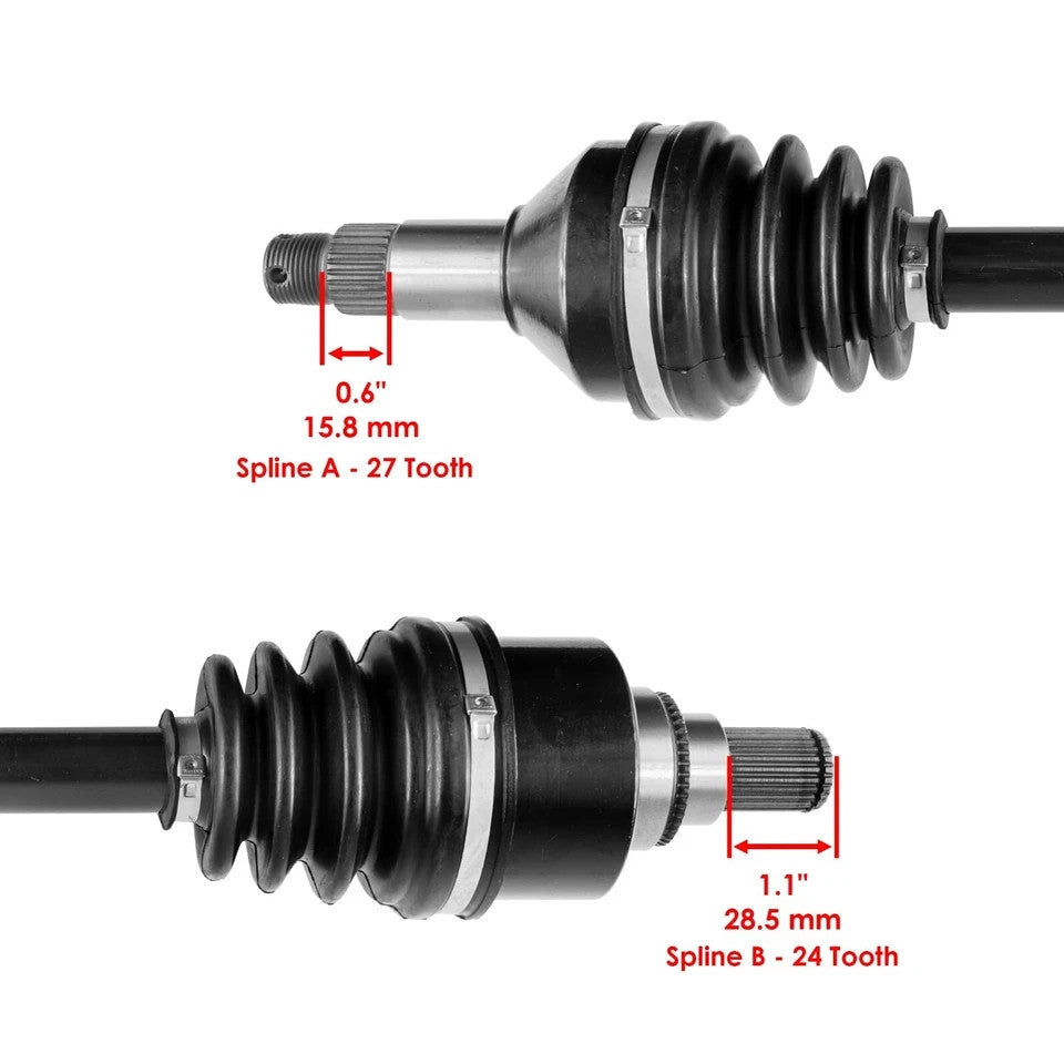 Front Left and Right CV Joint Axle fits Arctic Cat Wildcat Trail 700 2014 - 2020