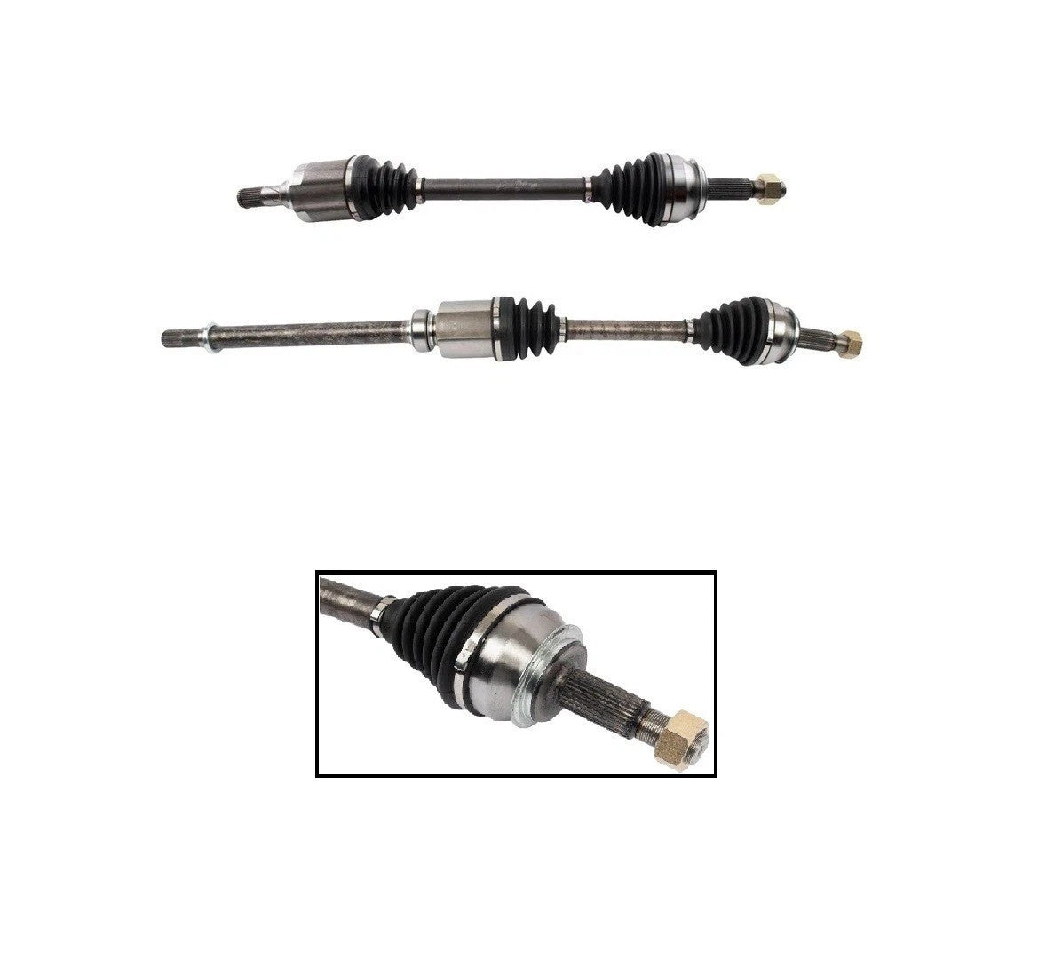 Front CV Axle Shaft Set Fits 2014-2019 Nissan Rogue FWD