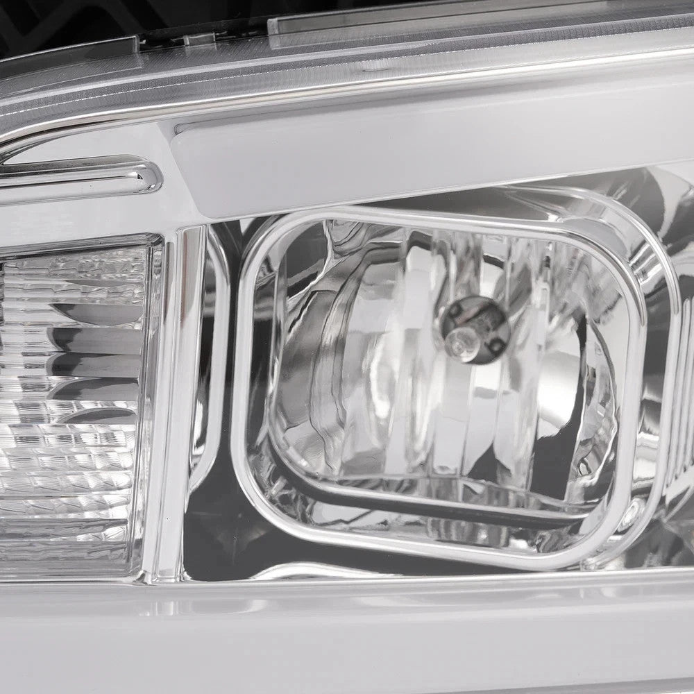 For Dodge Charger 2006-2010 Chrome LED Tube Projector Headlights Headlamps Pair