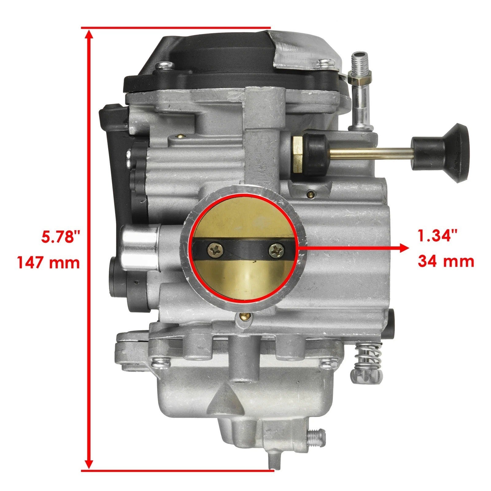 Caltric Carburetor For Yamaha Bear Tracker 250 YFM250X YFM 250X 1999-2004