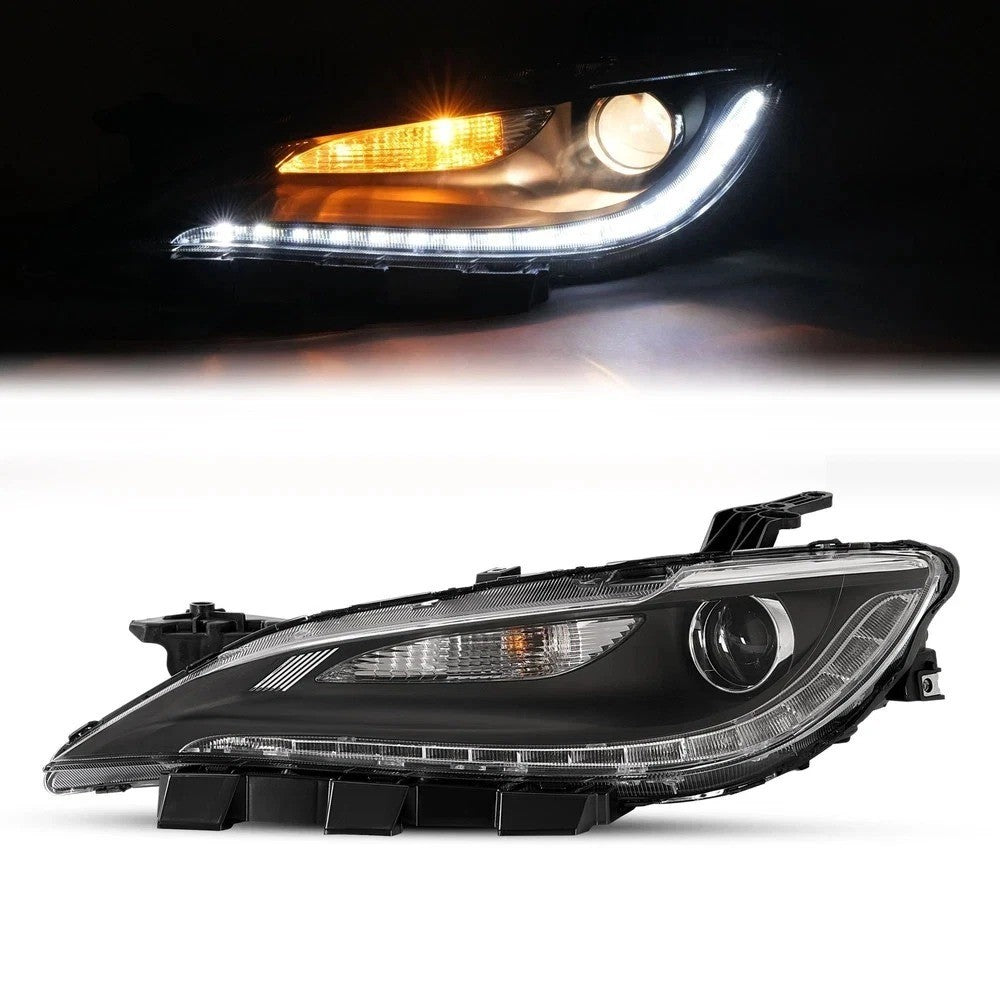 For Chrysler 200 2015-2017 Halogen Headlight w/ LED DRL Chrome Trim Driver Side