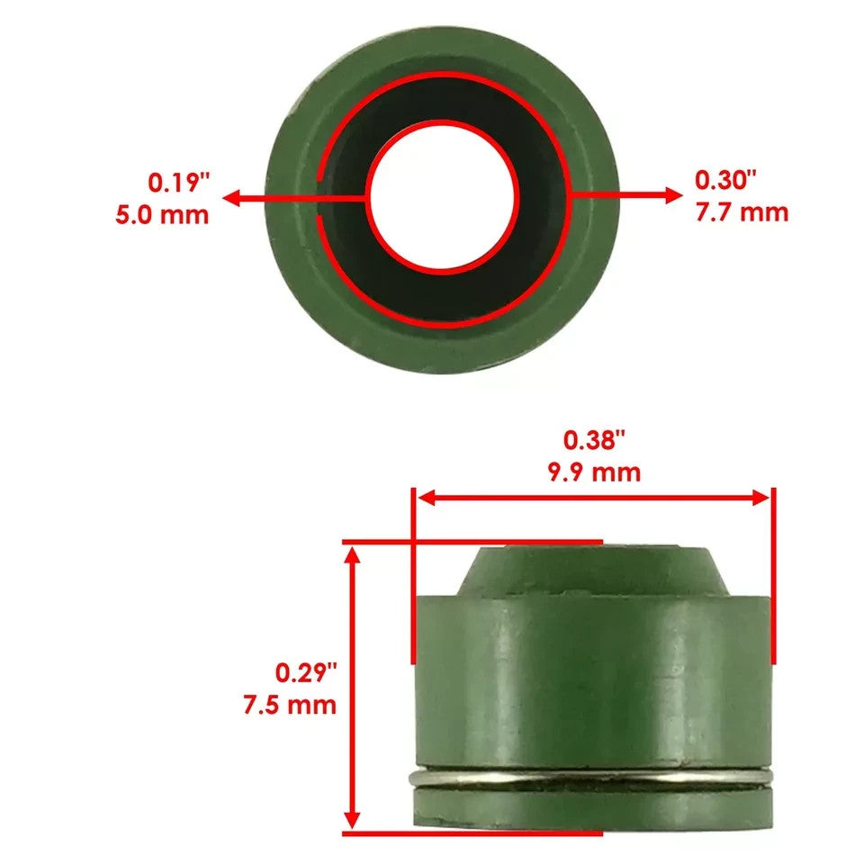 16x Valve Stem Seal for Suzuki GSXR600 1997 1998 1999 2000 2004 2005 2006-2009