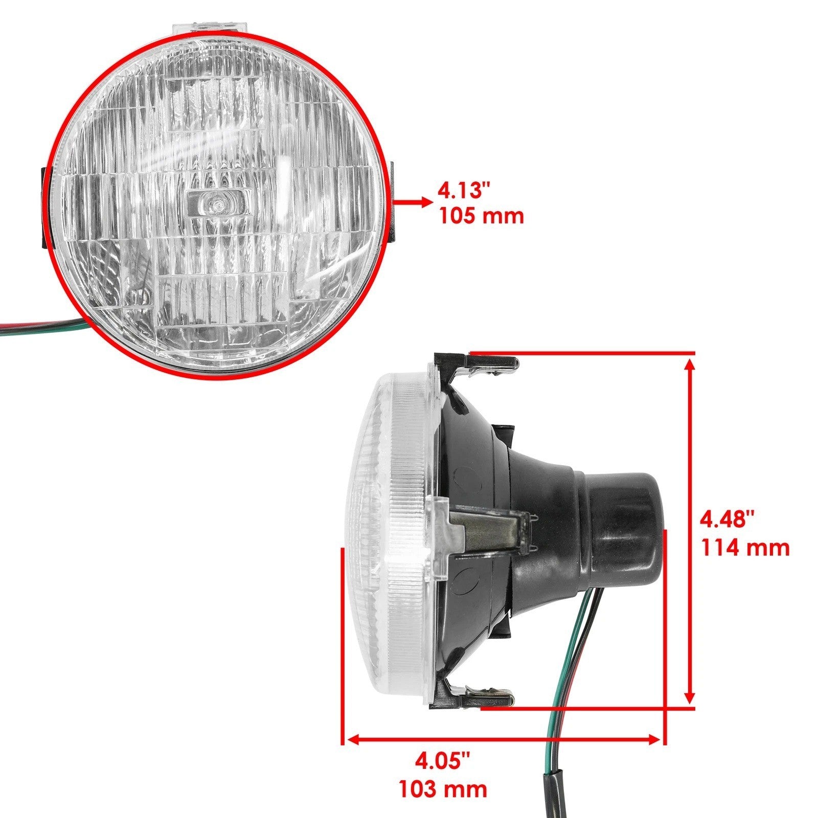 Headlight Kit For Yamaha Grizzly 350 YFM350 YFM 350 2007-2014 Left & Right