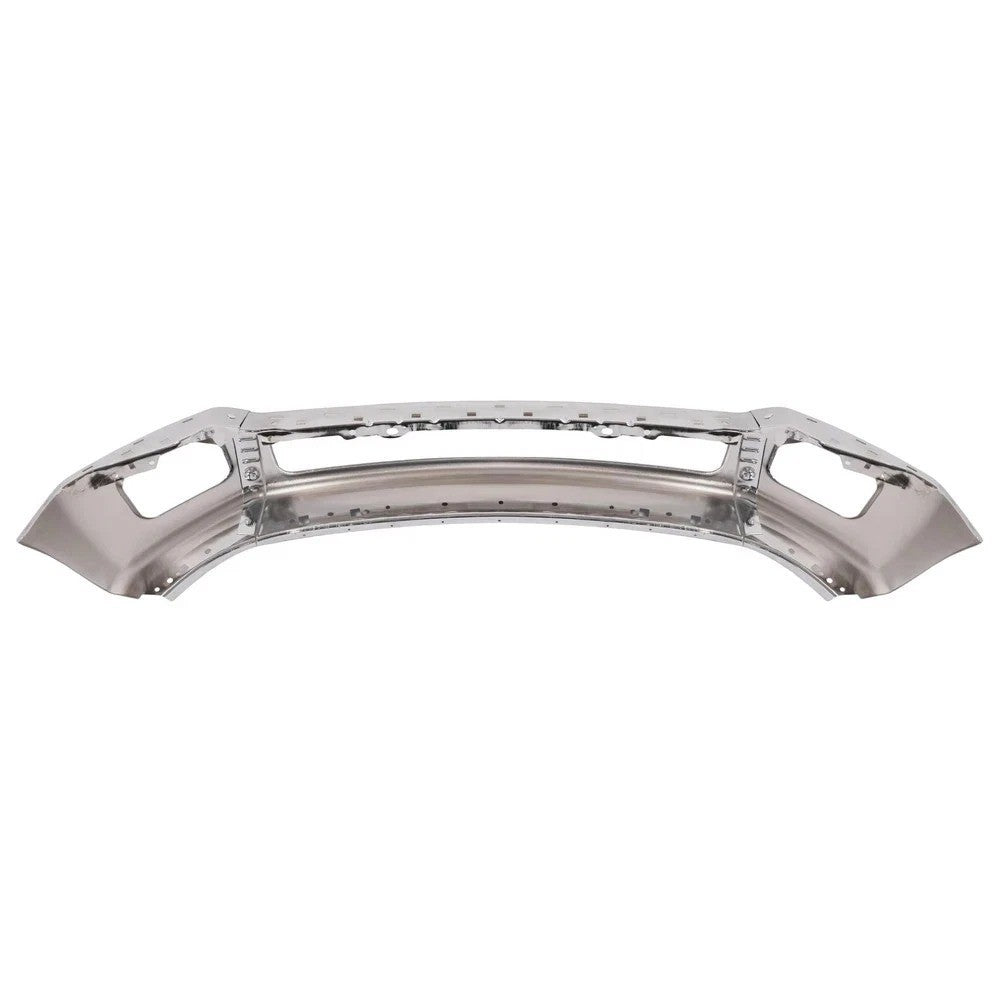 Chrome Front Bumper For 2011-2016 Ford F250 F350 Super Duty w/ Fog Light Hole