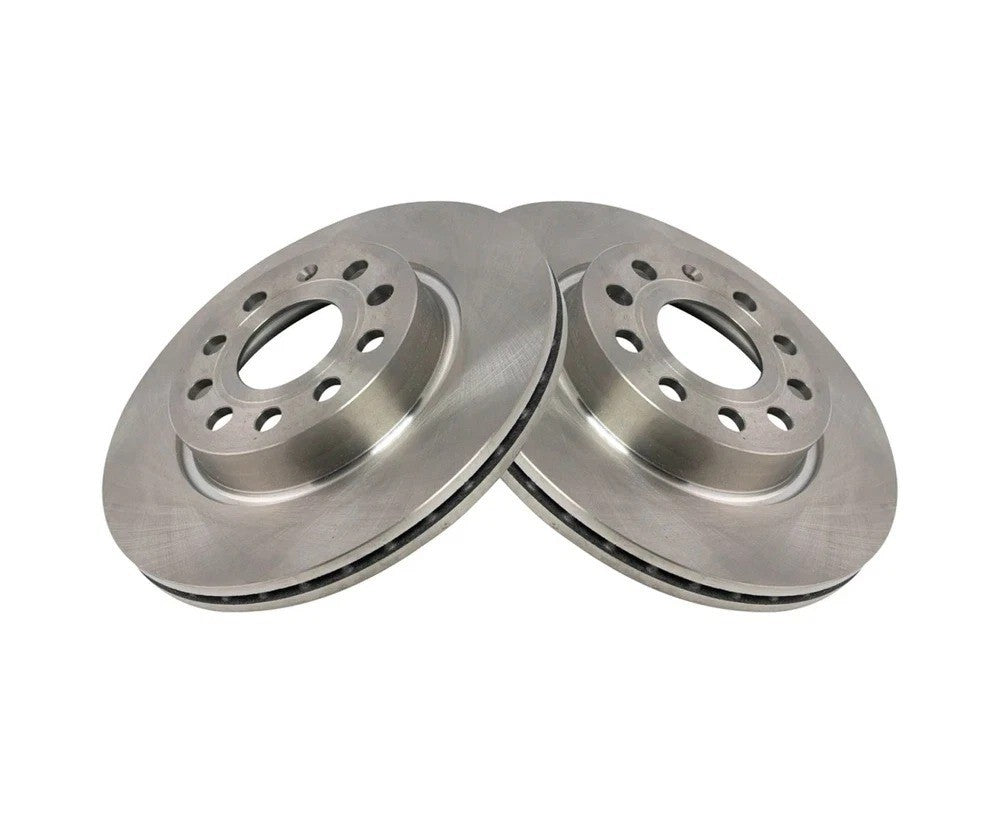 Front Disc Brake Rotor LH RH Kit Pair Set of 2 for VW Jetta