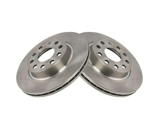 Front Disc Brake Rotor LH RH Kit Pair Set of 2 for VW Jetta