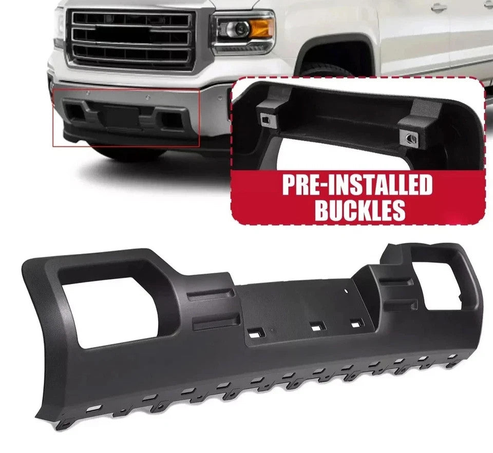 Front Lower Bumper Valance Panel Skid Plate Black For GMC Sierra 1500 2014-2015