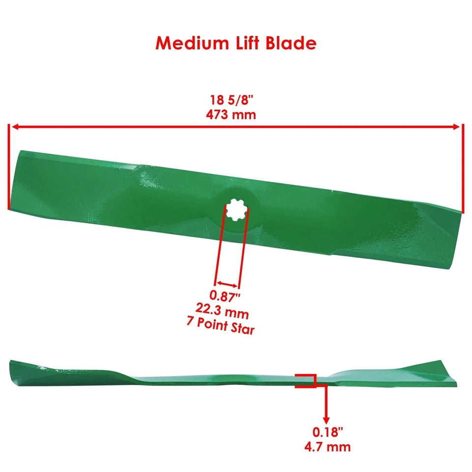 Mower Deck Blade For John Deere 190C D170 LA150 LA175 E180 G110 S180 Tractor 54"