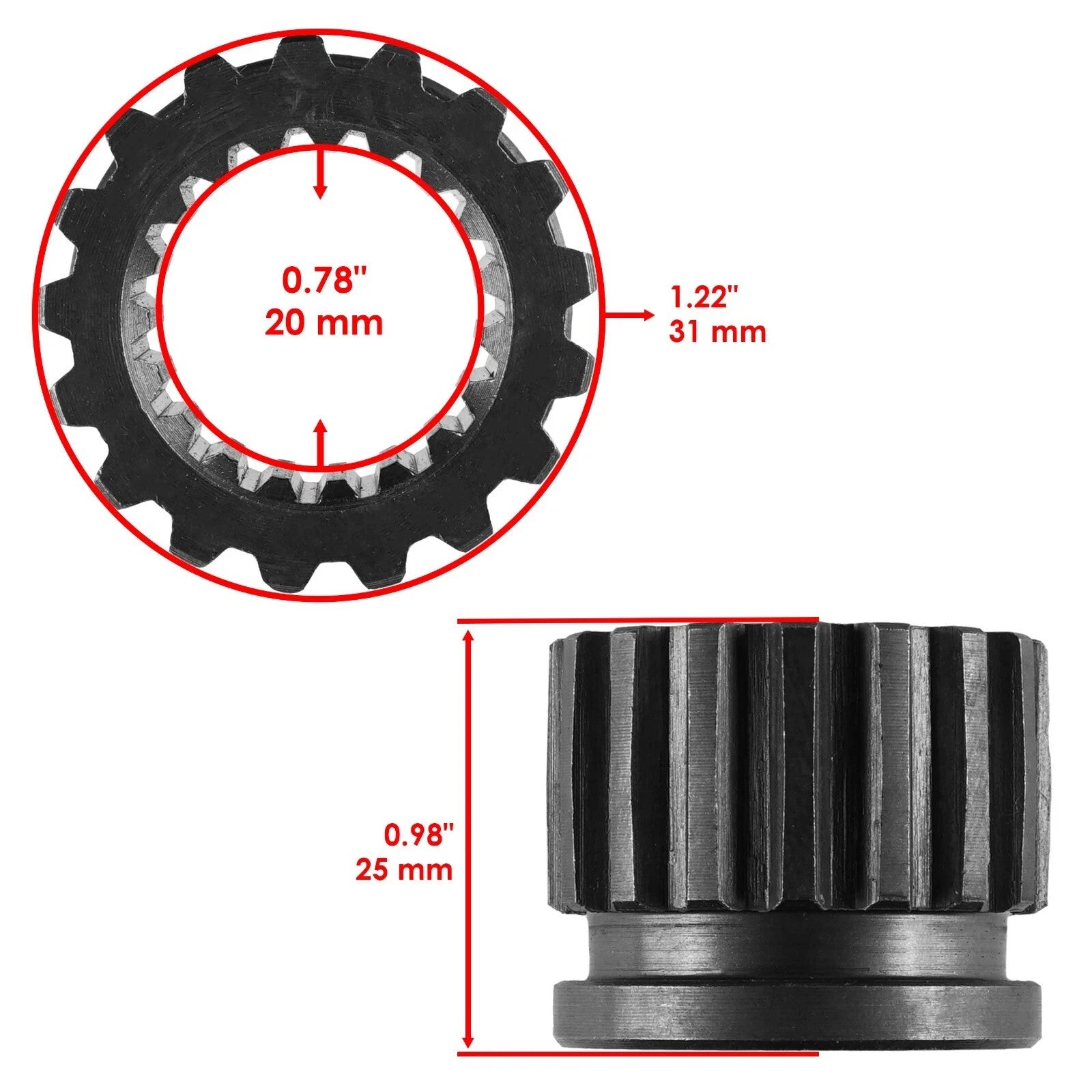 Complete Rear Differential Kit for Honda TRX300FW Fourtrax 300 4X4 1988-2000
