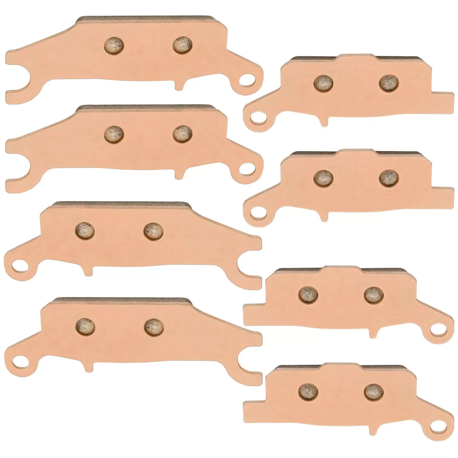 Caltric Brake Pads for Yamaha Grizzly 700 YFM700 EPS Front and Rear 2007-2024