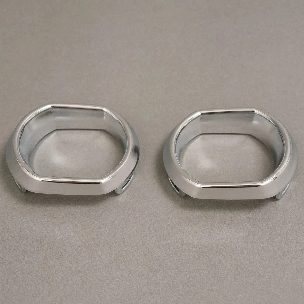 HECASA Fog Light Trim Set For 2013 2014 2015 2016 GMC Acadia Left & Right 2Pcs