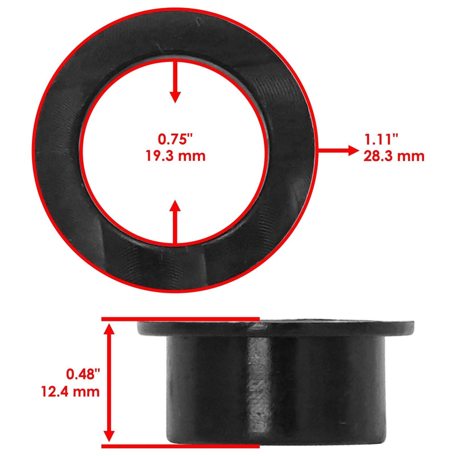 Caltric Front Control Arm Bushings For Polaris RZR XP 4 S 1000 14-16/ Turbo 2016