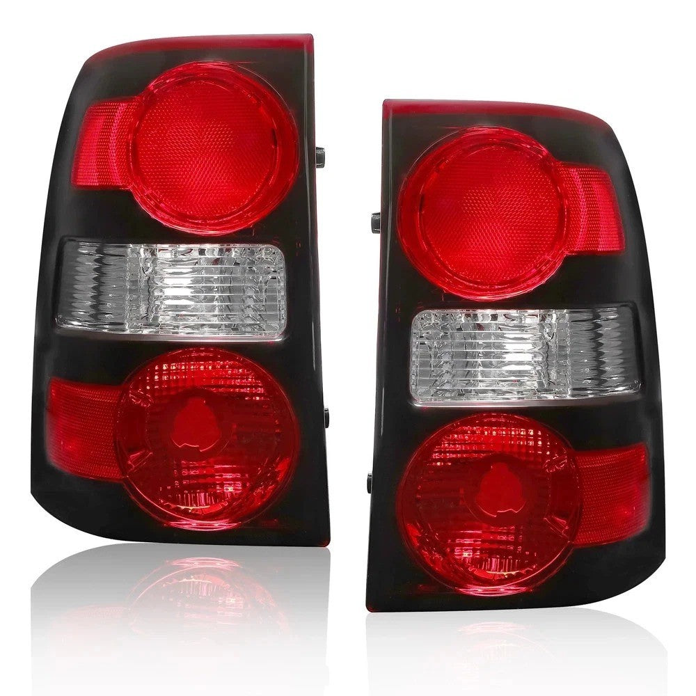 2Pcs New Halogen Tail Lights Lamps Fit 2006-2010 Ford Explorer Clear & Red Lens