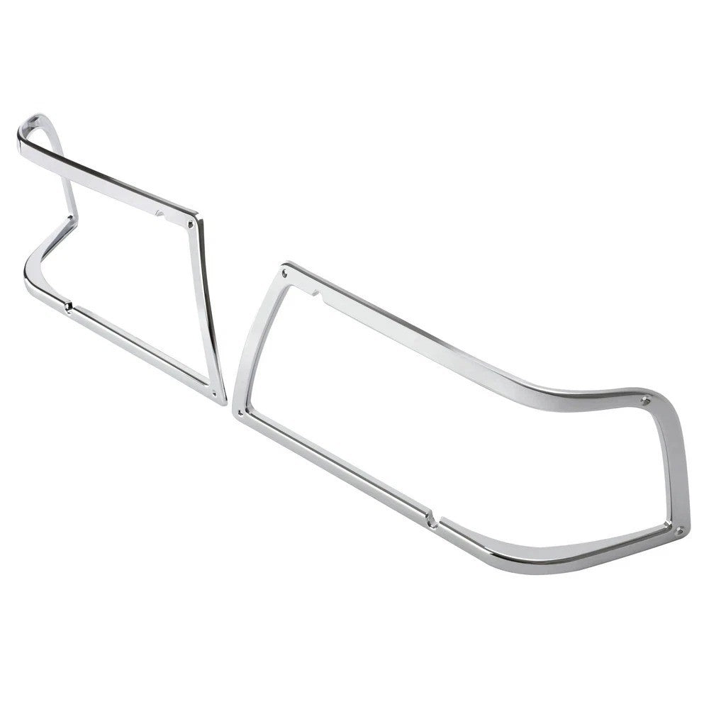 For Peterbilt 375 385 Trucks Chrome Headlight Bezel Cover Trim Pair Left&Right