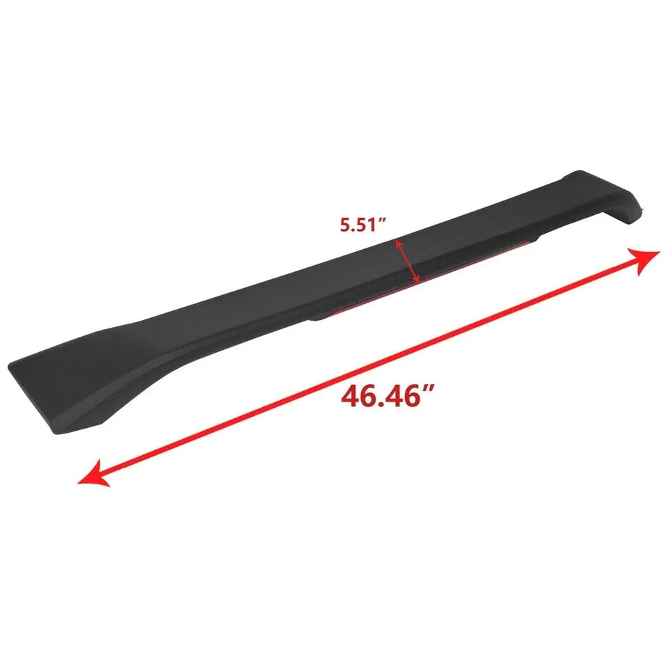 Matte Black Rear Trunk  Spoiler Wing w/LED For Honda Civic Sedan 2012-2015 2013