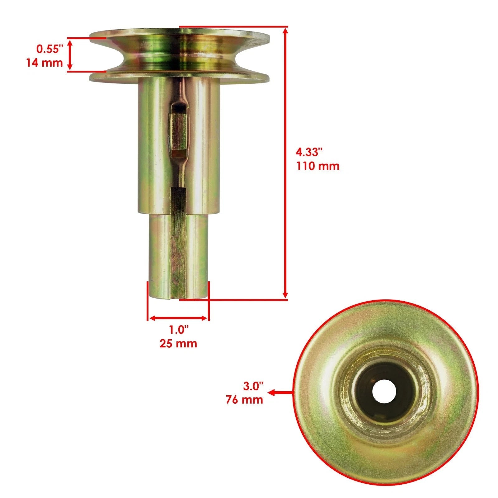 PTO Clutch Pulley For John Deere E170 L120 L130 L2048 L2548 GY20129