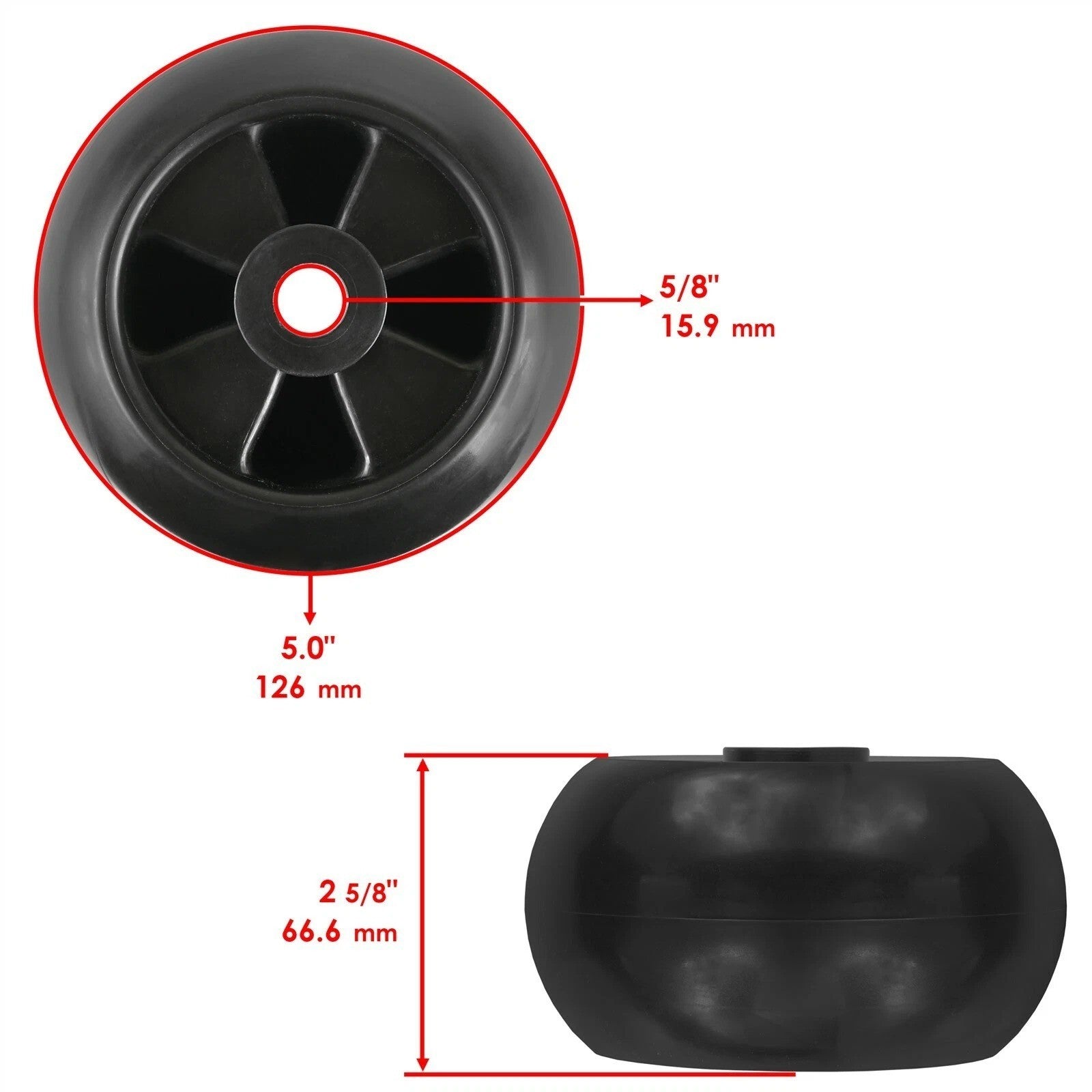 4 Deck Wheel Kit for John Deere 737 and 757 777 797 ZTrak; 60" AM116299 AM133602