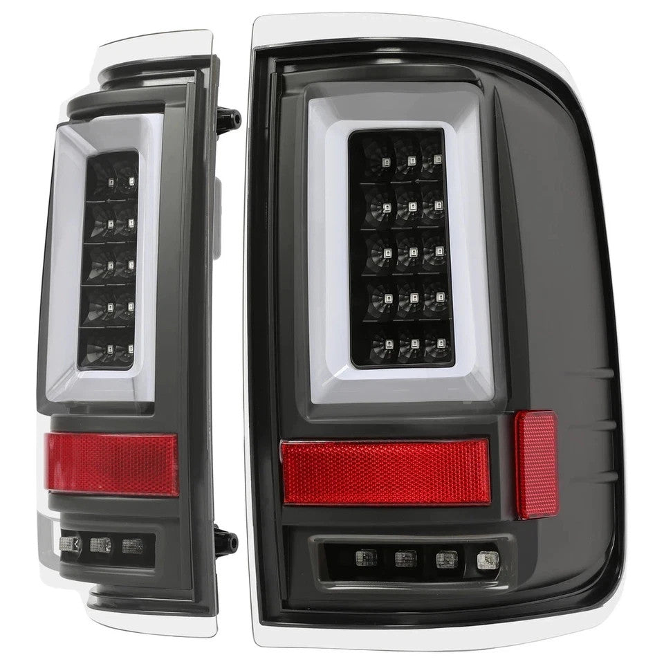 For 2004-2008 Ford F150 LOBO LED Tube Tail Lights Brake Lamps Left+Right DOT