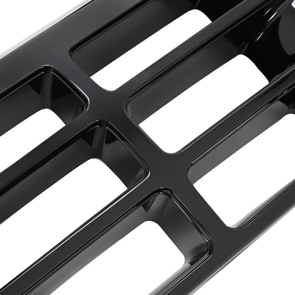For 1992-1997 96 Ford F150 F250 Bronco Grille Headlight Door Black Grilles
