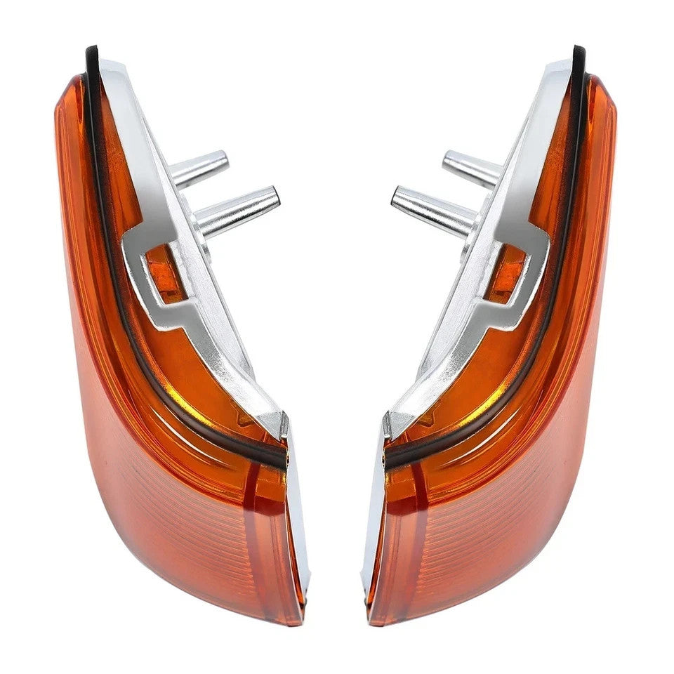 Front Amber Marker Lights Lens Set For 1987-88 Cutlass Supreme Calais 442 GT-350