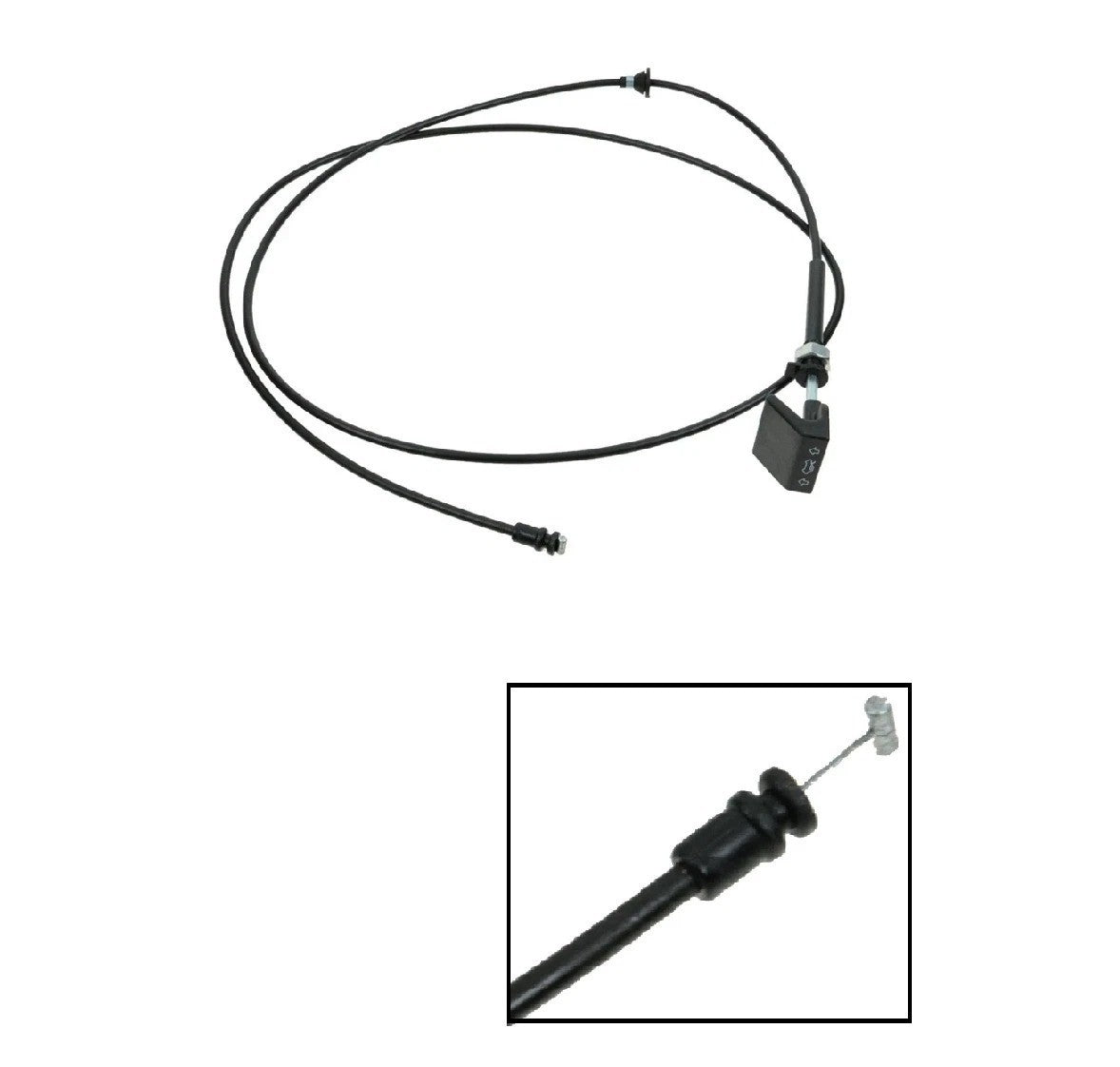 Hood Release Pop Latch Pull Cable with Handle YS4Z16916AA for 00-07 Ford Focus