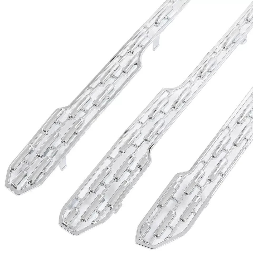 HECASA For GMC Sierra 1500 SLT 2019-2022 Chrome Grille Mesh Insert Grill Overlay