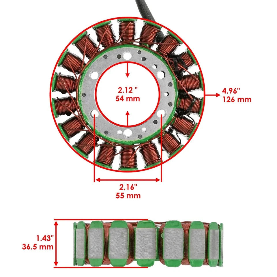 Stator & Gasket for Suzuki Boulevard C50 VL800 VL-800 2005-2009 2011 2012