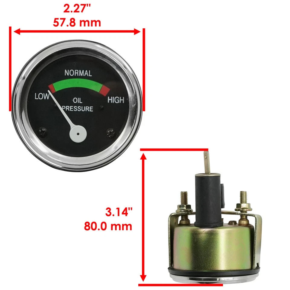 Oil Pressure Gauge For Massey Ferguson TE20 TEA20 TO20 TO30 TO35 30 35 40 50 65