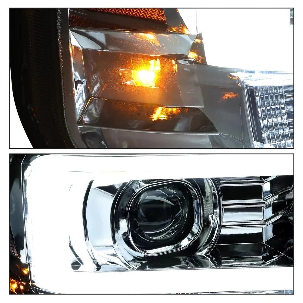 For 2008 2009 2010 Ford F250 F350 F450 LED Projector Headlights Headlamps