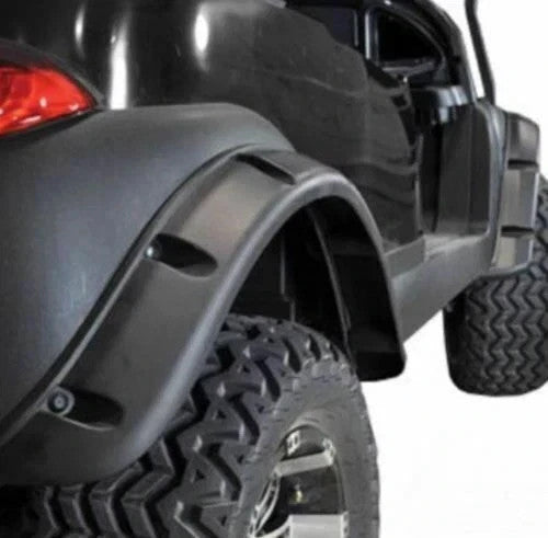 4PCS Front Rear Golf Cart Fender Flares W/ Steel Hardware For 1994-2013 EZGO TXT