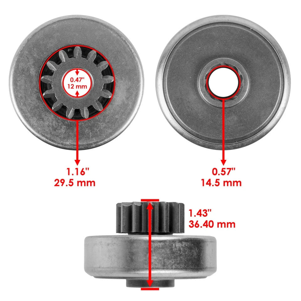 Starter and Drive Bendix for Sea-Doo Fish Pro 170 155 19-2021 / GTR 230 2017-21