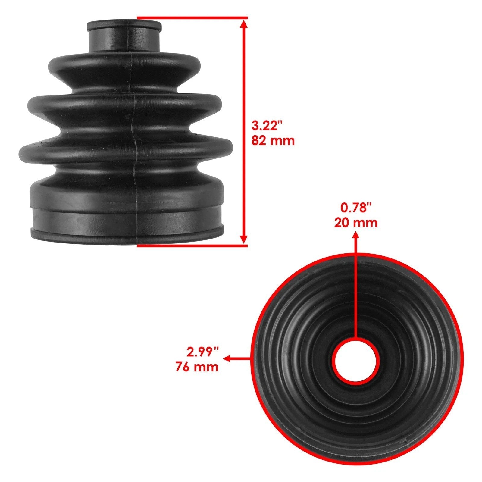 Front Axle Outer CV Boot Kit for Honda TRX500FA Foreman Rubicon 500 4X4 01-04