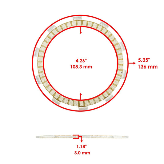 Caltric Clutch Plates Springs Kit for Honda CB650R CBR650R NC750X ABS 2019-2023