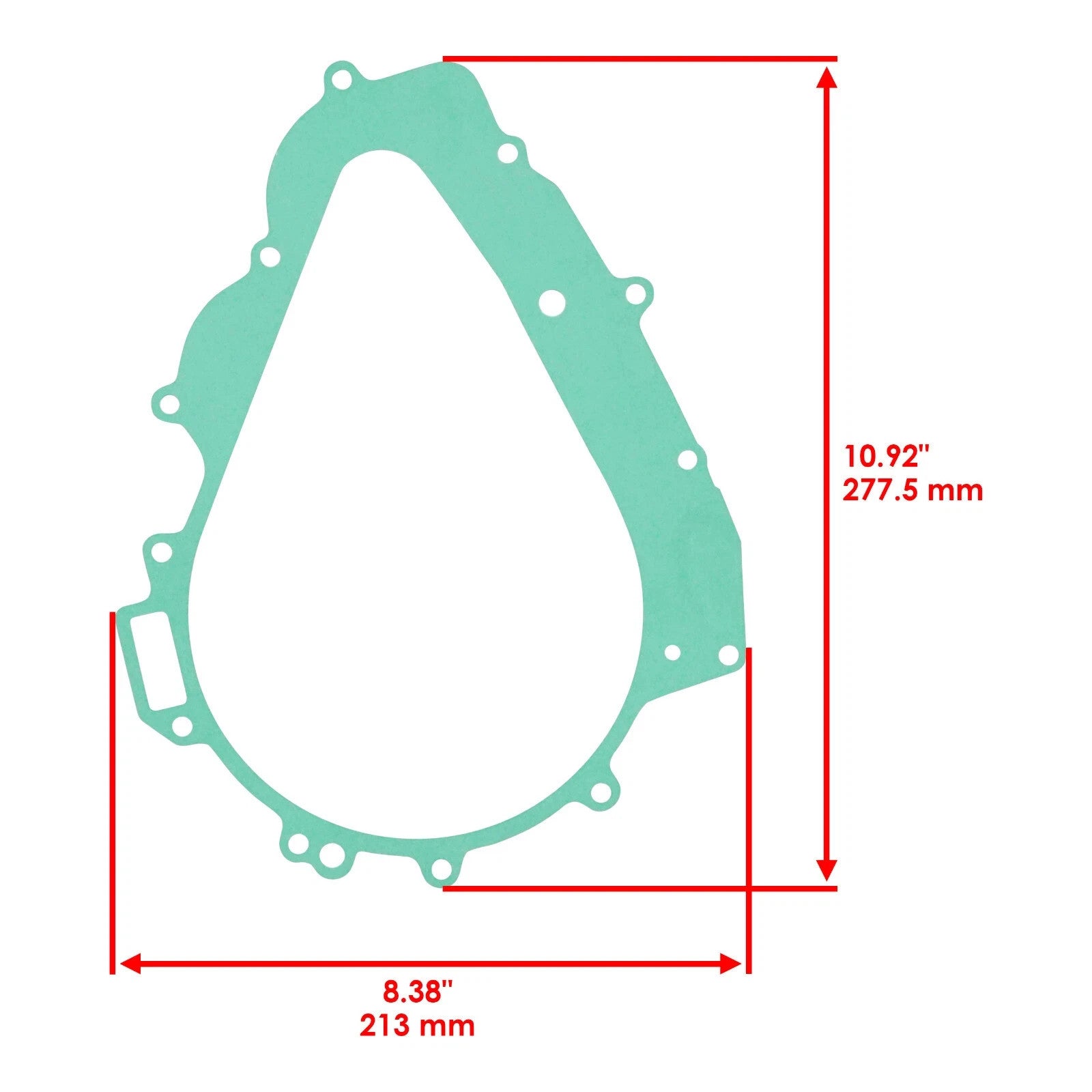 Caltric Stator Cover Gasket for Can-Am 420650341 Gasket Stator Magneto Cover