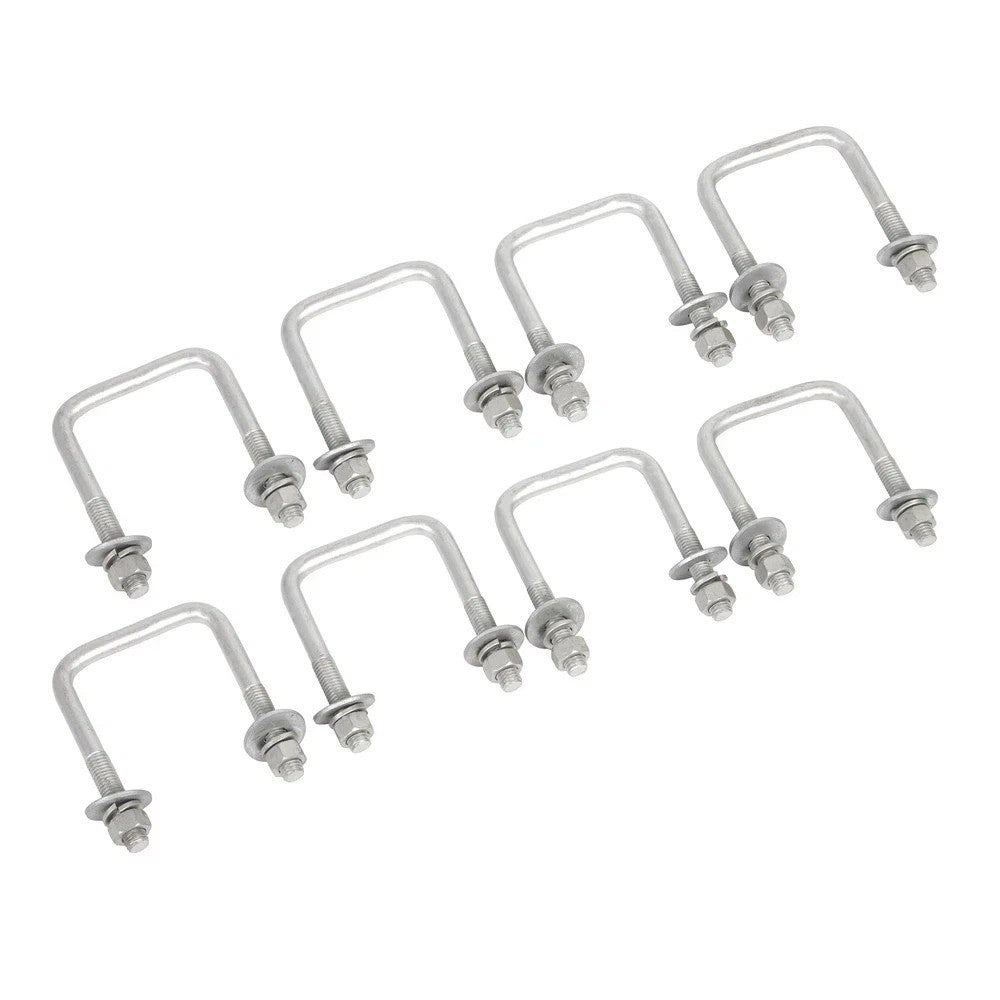 8 Trailer U-Bolts for Boat Trailer Square U Bolt 1/2"x3 1/16"x4 5/16"
