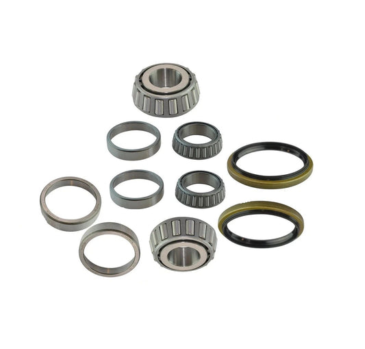 8 Piece Inner & Outer Wheel Bearing Race w/Seal Kit LH & RH Sides for Ford Truck