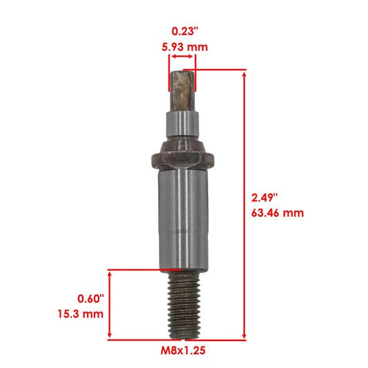 Caltric Water Pump Impeller Shaft Kit for Yamaha WR400F WR426F WR450F 1998-2015