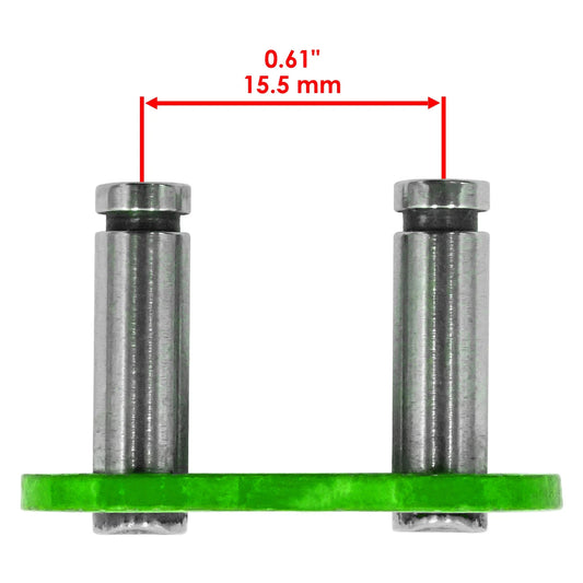 Caltric 520 Chain Master Link For Motorcycle Bike ATV Connecting Link Green