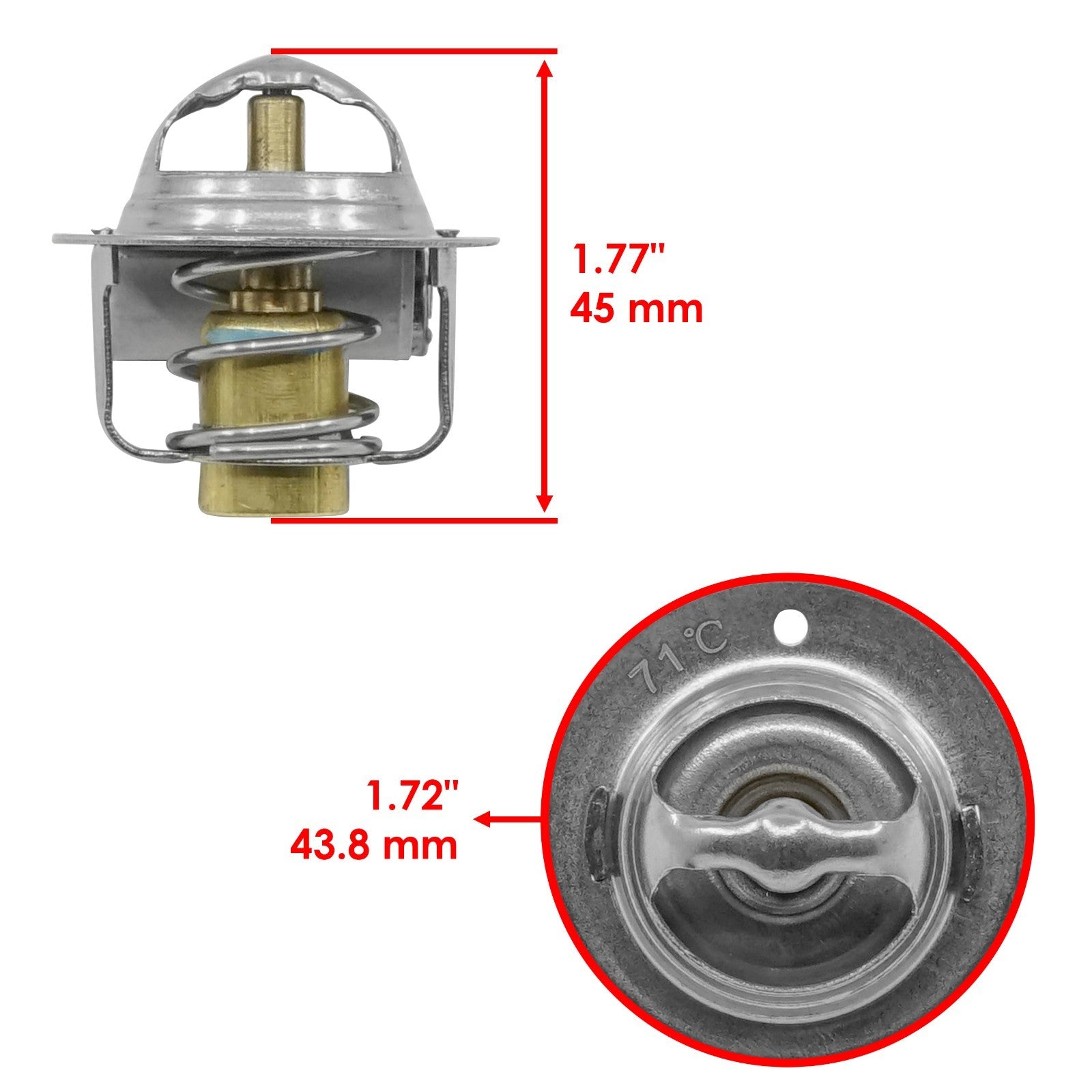 Thermostat for Kawasaki KVF650 Brute Force 650 4X4I 2006-2013