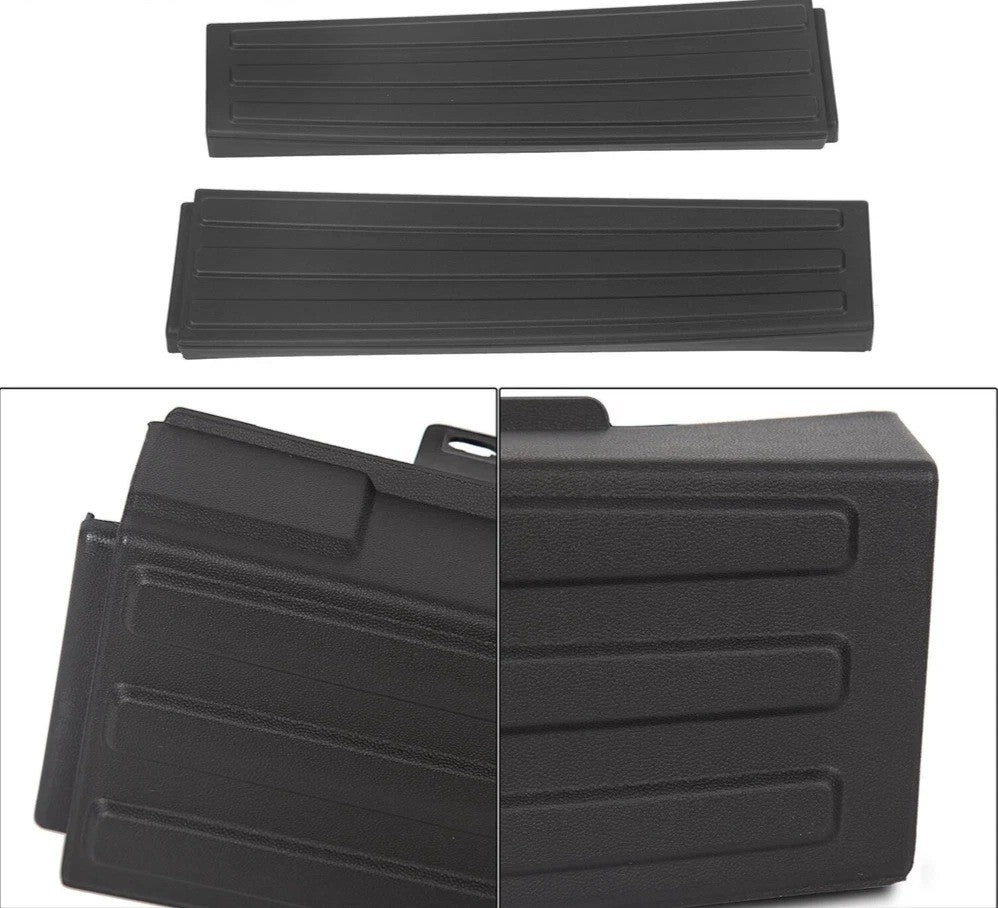 HECASA 2Pcs Flex Step Side Tailgate Molding End Cap Covers For 09-14 Ford F150