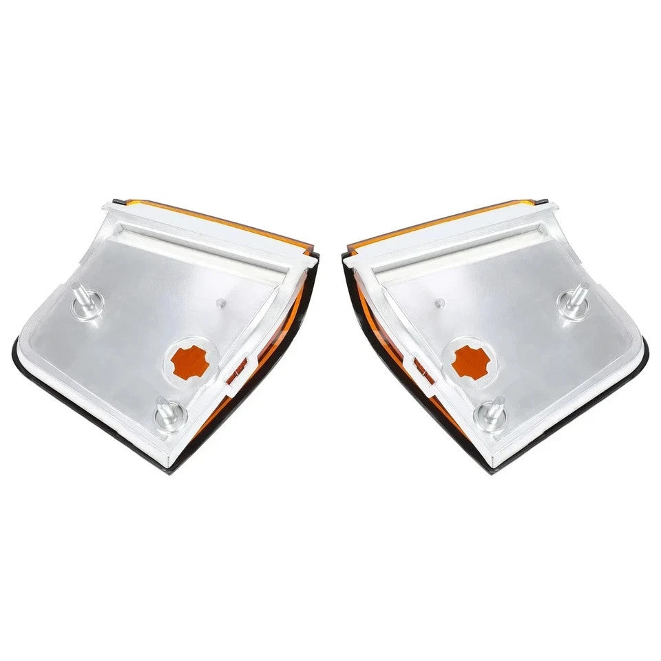Front Amber Marker Lights Lens Set For 1987-88 Cutlass Supreme Calais 442 GT-350