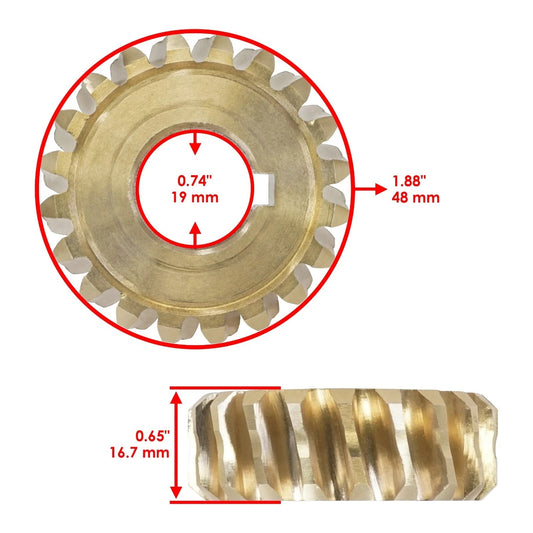 717-04861 917-0528A 917-04861 Snow Thrower Axle Worn Gear for MTD Troy-Bilt