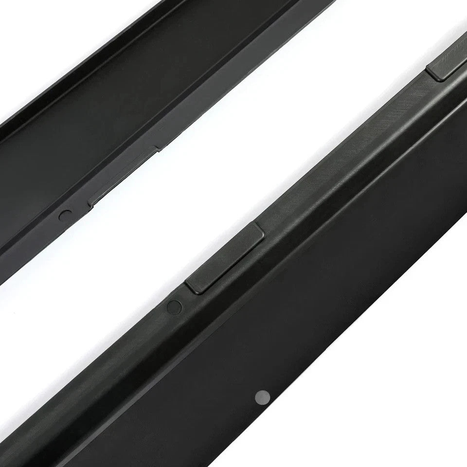 Side Skirts Extension For 2010-15 Chevy Camaro SS LS LT Gloss Black Rocker Panel