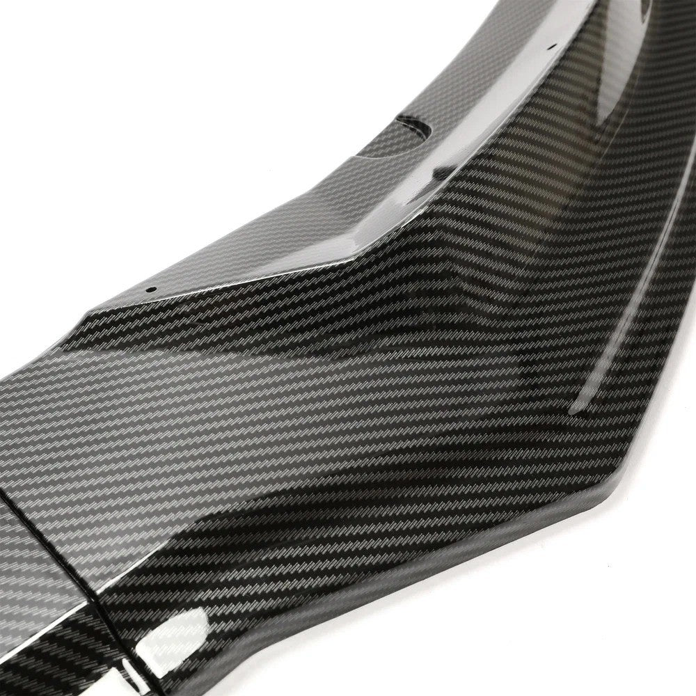 For Tesla Model 3 17-23 Front Bumper Lip Kit Chin Spoiler Carbon Fiber Style